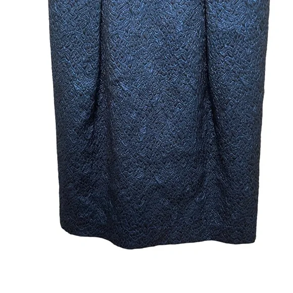 Carmen Marc Valvo A Line Sleeveless Mini Dress Blue Size 10 - Picture 2 of 8